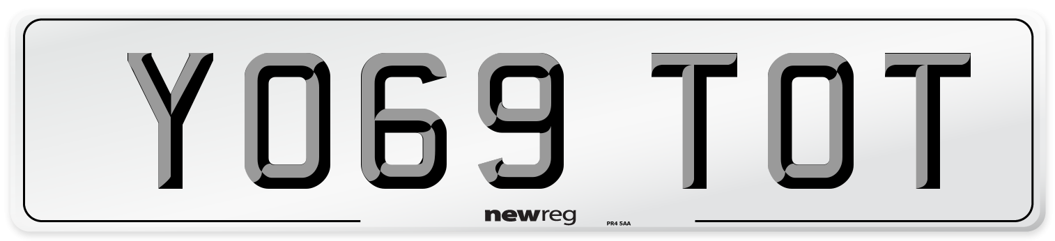 YO69 TOT Number Plate from New Reg